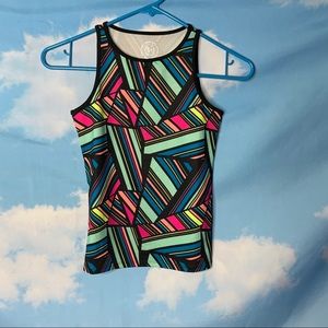 S.O.- Multicolored Geometric Print Tank size 7/8